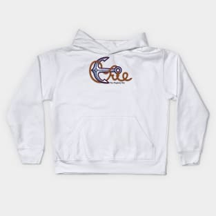 Erie Anchor, the Flagship City Kids Hoodie